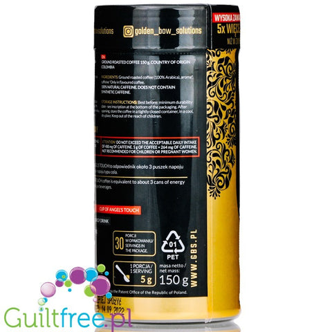 GBS Angel's Touch roasted ground flavored coffee with caffeine boost White Chocolate
