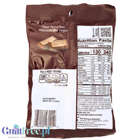 Hershey's Sugar free chocolates