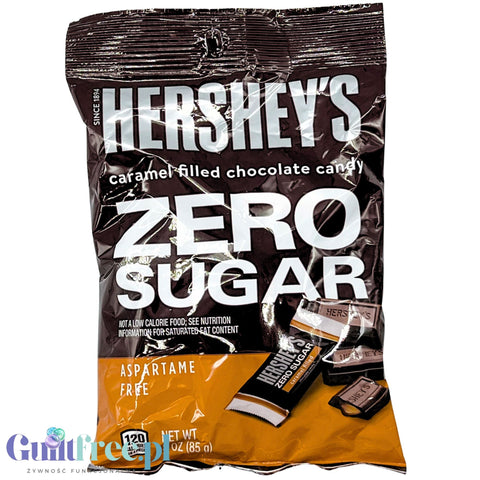 Hersheys Sugar Free Caramel Filled Chocolate - czekoladki bez cukru z nadzieniem karmelowym