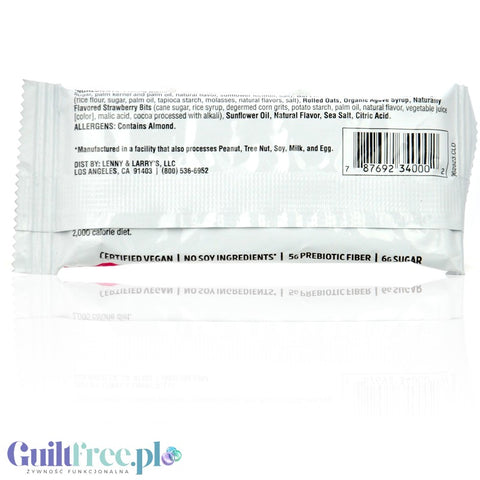 Lenny & Larry's Complete Cookie-fied Bar Strawberries & Creme - wegański baton ciasteczkowy 12g białka