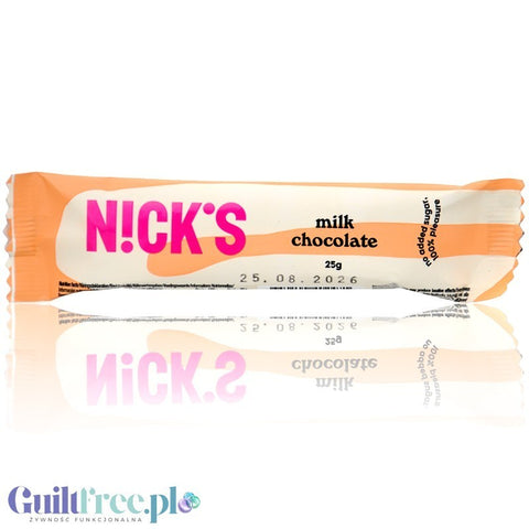 N!CK'S Nicks Milk Chocolate - milk chocolate bar without sugar and maltitol with stevia and erythritol
