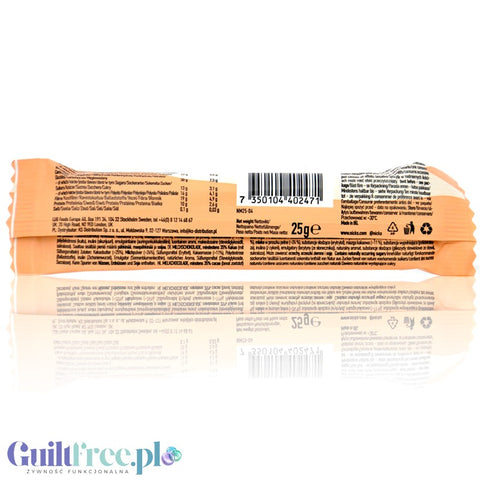 N!CK'S Nicks Milk Chocolate 112kcal  - batonik z mlecznej czekolady bez cukru i maltitolu ze stewią i erytrolem