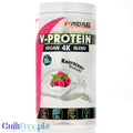 Pro Fuel V-Protein 4 K Raspberry Yogurt 750g - vegan raspberry yogurt flavored protein supplement.