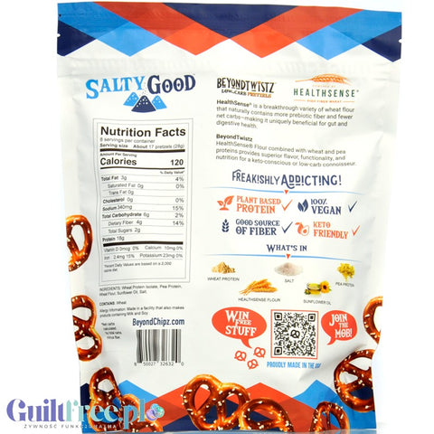 BeyondTwistz Pretzels Salty Good - keto protein pretzels with resistant starch