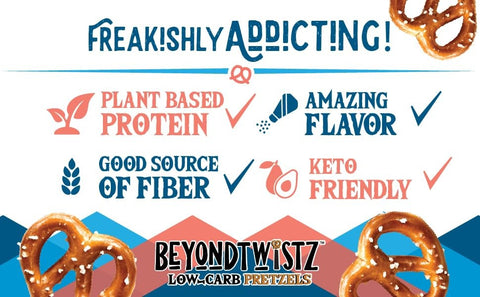 BeyondTwistz Pretzels Salty Good - keto protein pretzels with resistant starch