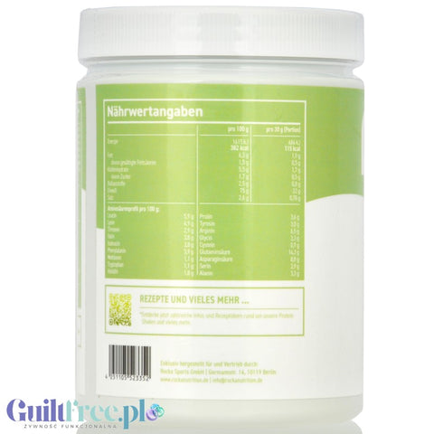 Rocka Nutrition Protein Shake White Choco Pistachio 300g - wegańska odżywka białkowa o smaku białej czekolady z pistacją
