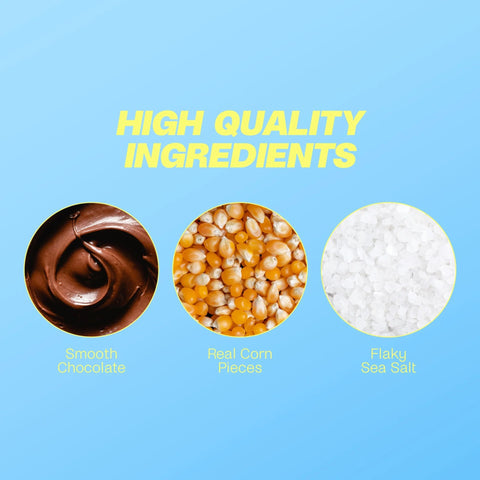 Misfits Protein Bar Caramel Popcorn - wegański baton białkowy, smak popcornu w solonym karmelu