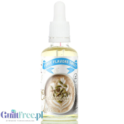 Funky Flavors Sweet Cardamom Latte - słodkie kropelki smakowe bez cukru i kalorii