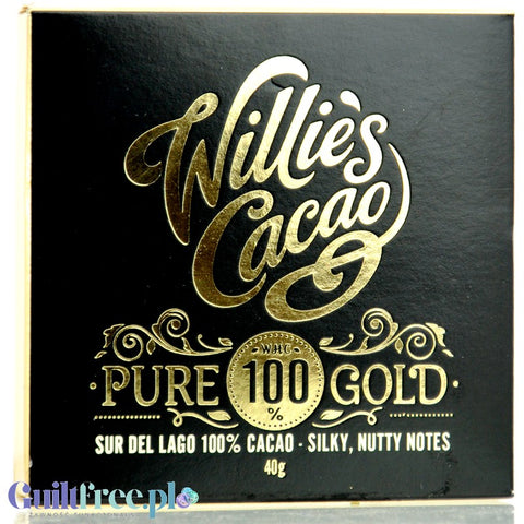 Willie's Cacao Pure 100% Gold Chocolate - czekolada ciemna 100% kakao bez cukru i słodzików