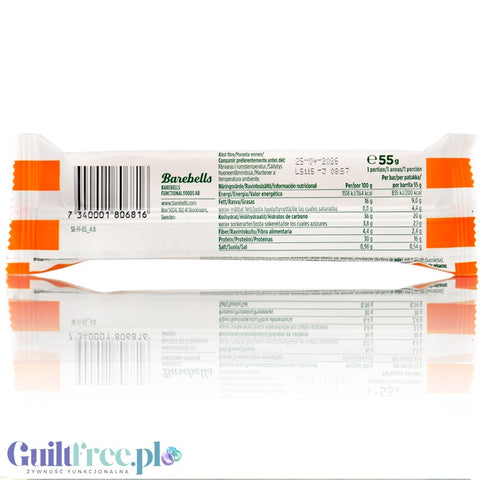 Barebells Sunny Smoothie - soft protein bar with white chocolate coating, pina colada flavor