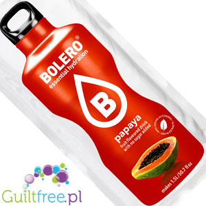Bolero Instant Fruit Flavored Drink with Sweeteners, Papaya