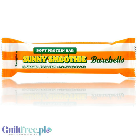 Barebells Sunny Smoothie - soft protein bar with white chocolate coating, pina colada flavor