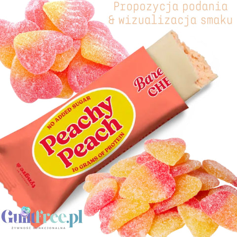 Barebells Chewy Peachy Peach - fluffy foam bar 10g protein, peach jelly flavor