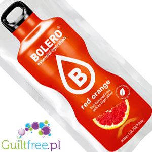 Bolero Instant Fruit Flavored Drink with sweeteners, Red Orange 
