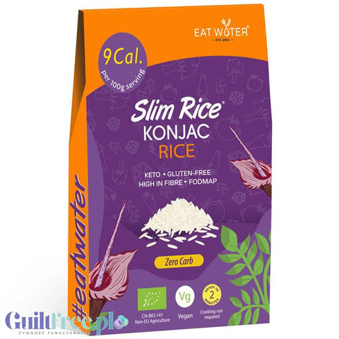 Slim Noodles Eat Water Konjac Rice Noodles - vegan keto noodles without gluten 9kcal, rice grains