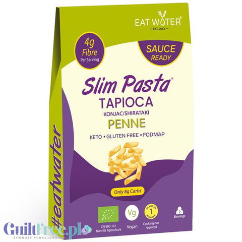 Slim Pasta Eat Water Tapiocca Konjac, Penne - organic shirataki noodles with tapioca, penne