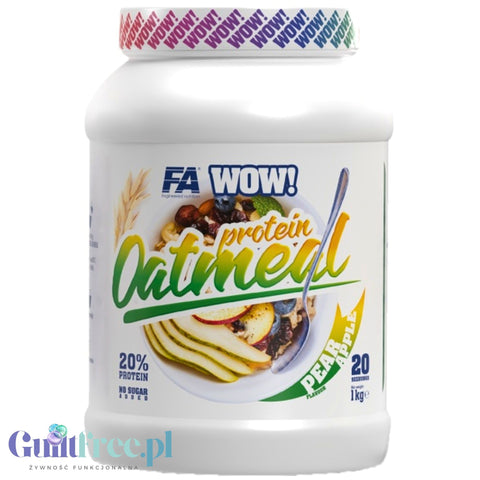 FA WOW! Protein Oatmeal Pear & Apple 1kg - owsianka proteinowa, smak Gruszka & Jabłko