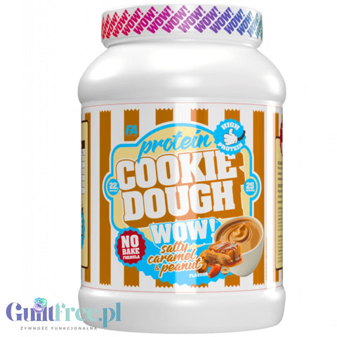 FA WOW! Protein Cookie Dough Salty Caramel & Peanut - proteinowa masa ciasteczkowa 166kcal, 22g białka