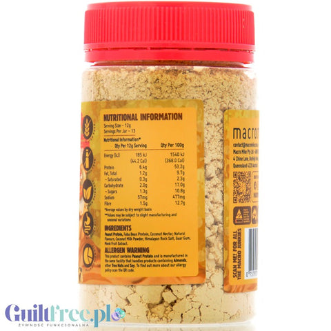 Macro Mike Peanut Powder Cookie Dough - wegańskie proteinowe masło orzechowe w proszku 46g białka