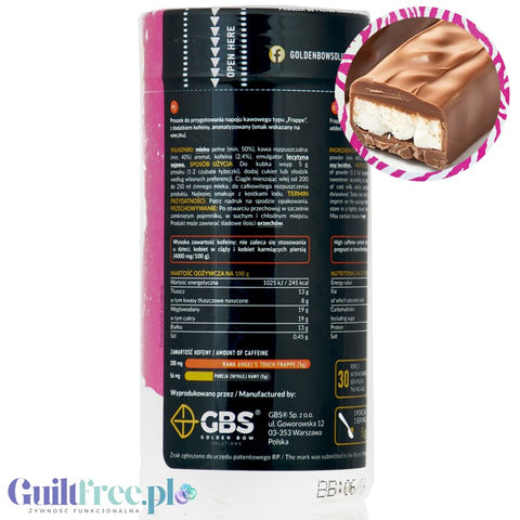 GBS Angel's Touch Frappe Mortal - Milk Bar Flavor - caffeinated instant coffee.