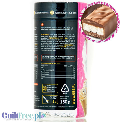 GBS Angel's Touch Frappe Mortal - Milk Bar Flavor - caffeinated instant coffee.