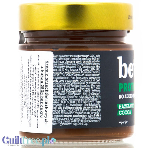 Bett'r Hazelnut Cocoa Protein Spread - vegan hazelnut protein cream with chocolate and no added sugar
