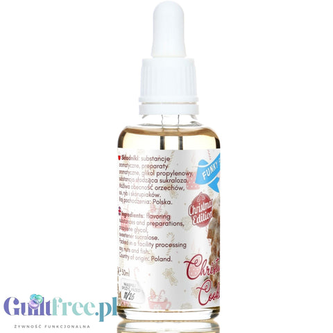 Funky Flavors Sweet xMas Cookie - sweet flavor drops without sugar, Christmas cookie flavor.