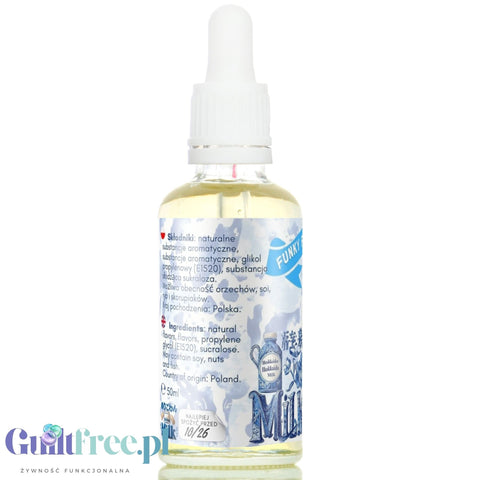 Funky Flavors Sweet Hokkaido Milk - słodkie kropelki smakowe bez cukru i kalorii