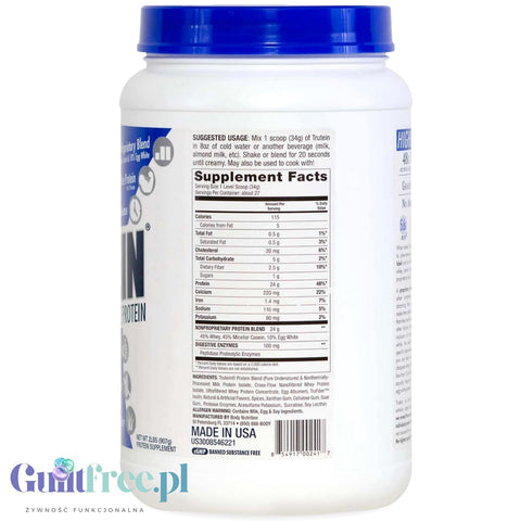 Trutein Pumpkin Pie - protein supplement with WPI, WPC, casein and egg albumin