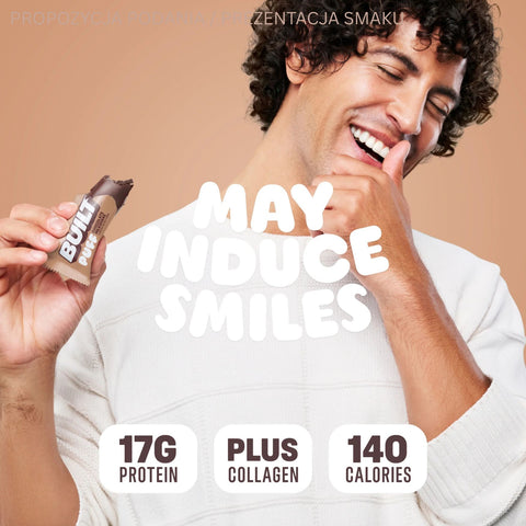Built Bar Protein Puffs Chocolate Milkshake - protein marshmallow bar in chocolate 17g protein & 140kcal