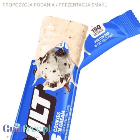 Built Bar Protein Puffs Cookies 'N Cream - protein marshmallow bar in chocolate 17g protein & 150kcal