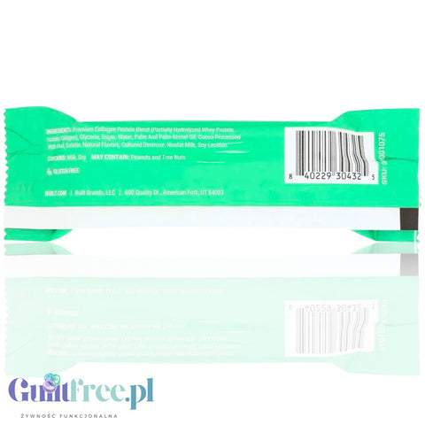 Built Bar Protein Puffs Mint Chip - marshmallow protein bar in chocolate 17g protein & 140kcal