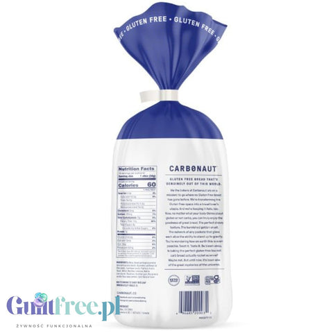 Carbonaut Low Carb Gluten Free Bread Seeded - gluten free KETO white bread 1g of carbohydrates per slice
