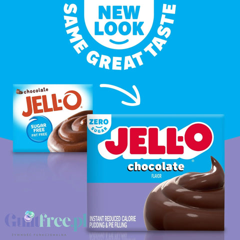 JellO Chocolate Pudding Sugar Free - sugar & fat free instant pudding, chocolate flavor