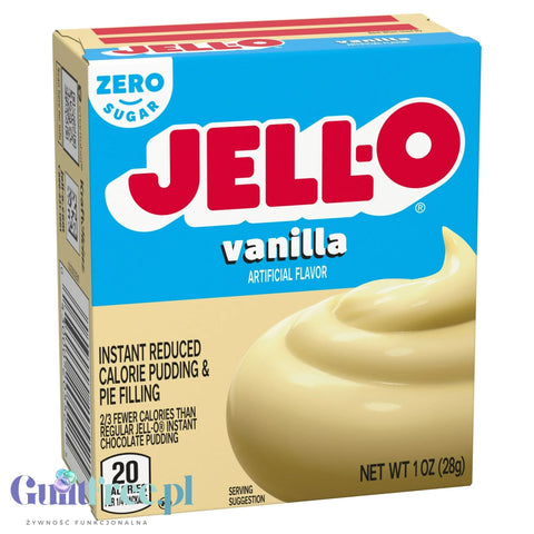 JellO Vanilla Pudding Sugar Free - Budyń bez cukru i tłuszczu instant, smak waniliowy