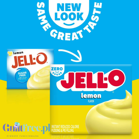JellO Lemon Pudding Zero Sugar - Zero sugar & fat instant pudding, lemon flavor