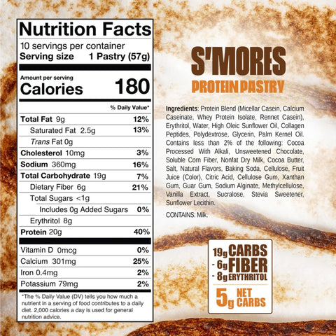 Legendary Foods Tasty Pastry S'mores - stuffed hot pastry without sugar, like Pop Tarts