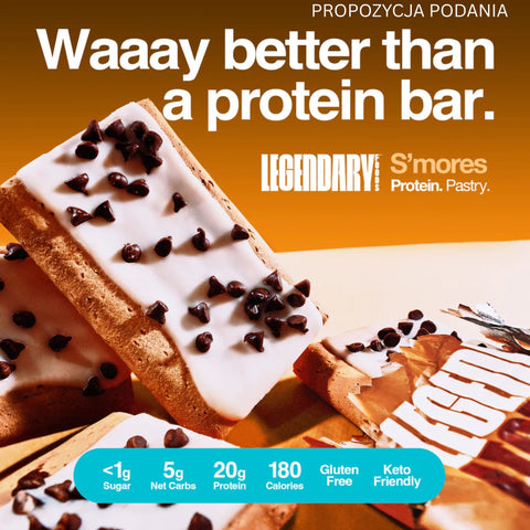 Legendary Foods Tasty Pastry S'mores - stuffed hot pastry without sugar, like Pop Tarts