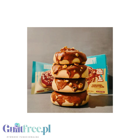 Legendary Foods Protein Sweet Roll Caramel Sticky Bun - proteinowe zawijane ciacho z karmelem i cynamonem bez cukru 20g białka
