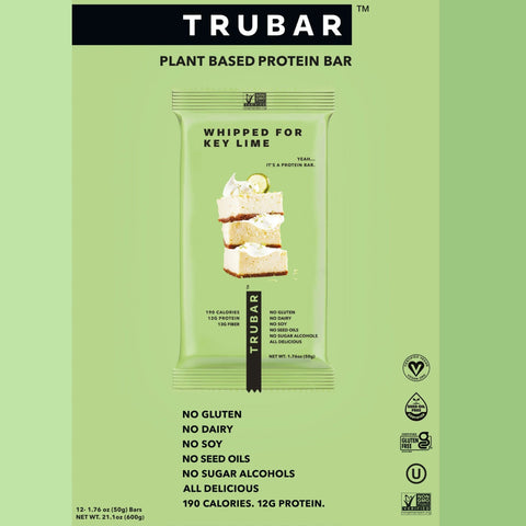 TRUBAR Whipped for Key Lime - wegański baton proteinowy bez soi, glutenu i słodzików