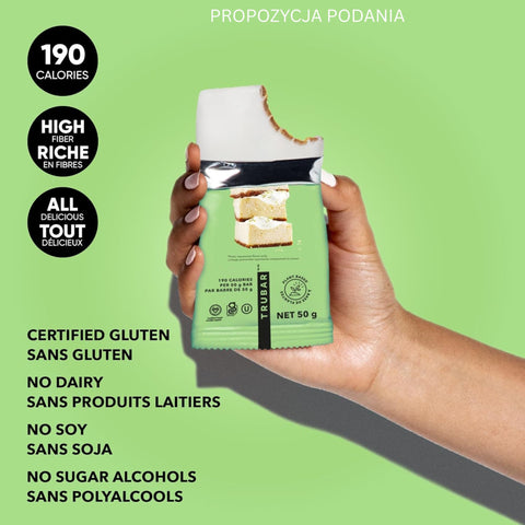TRUBAR Whipped for Key Lime - wegański baton proteinowy bez soi, glutenu i słodzików
