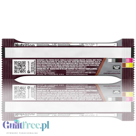 ONE Bar Hershey's Double Chocolate - baton proteinowy 18g białka z czekoladą Hersheys