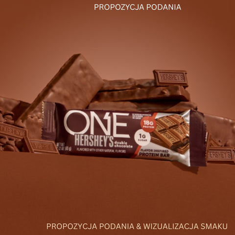 ONE Bar Hershey's Double Chocolate - baton proteinowy 18g białka z czekoladą Hersheys