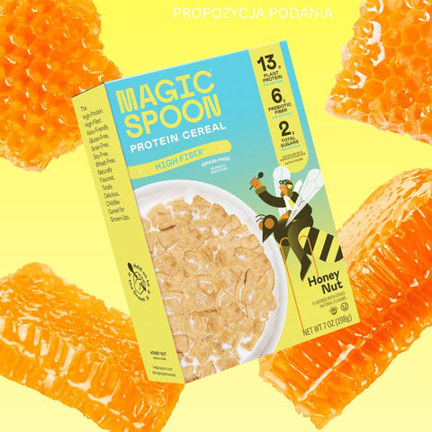 Magic Spoon Honey Nut - protein keto breakfast cereal without gluten, soy and sugar