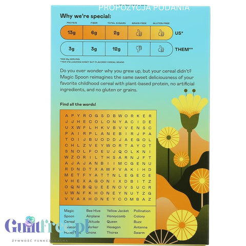 Magic Spoon Honey Nut - protein keto breakfast cereal without gluten, soy and sugar