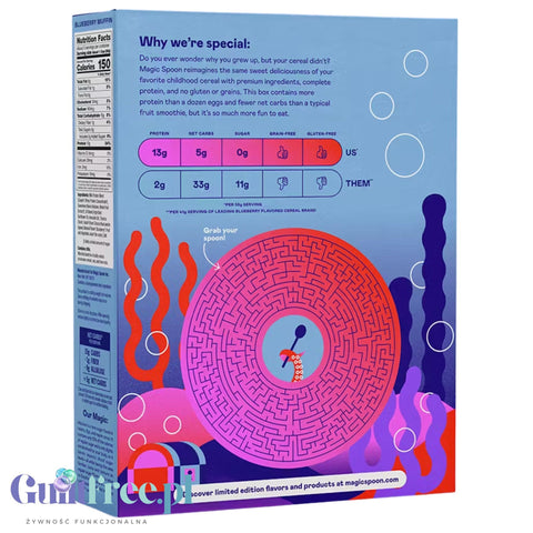 Magic Spoon Blueberry Muffin - protein keto breakfast cereal without gluten, soy or sugar