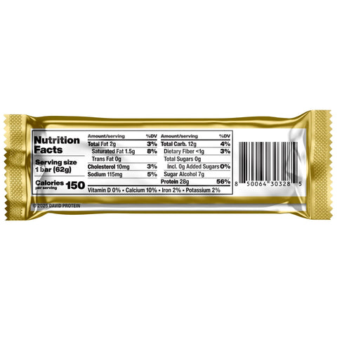 David Protein Bar Cinnamon Roll 62g