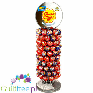 Chupa Chups Display Lollipop without sugar with cherry or cola sweeteners