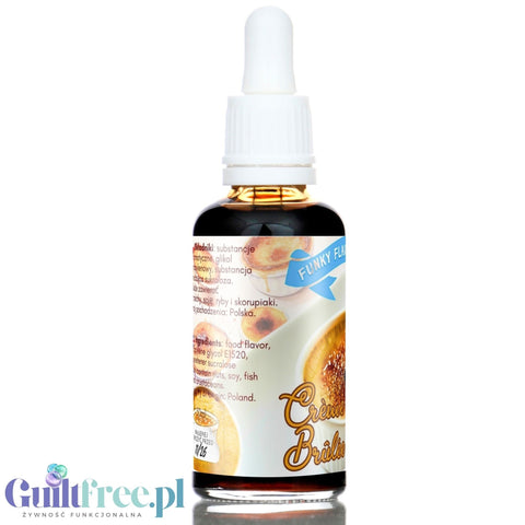 Funky Flavors Sweet Crème Brûlée - słodzące kropelki smakowe bez kcal, cukru i tłuszczu
