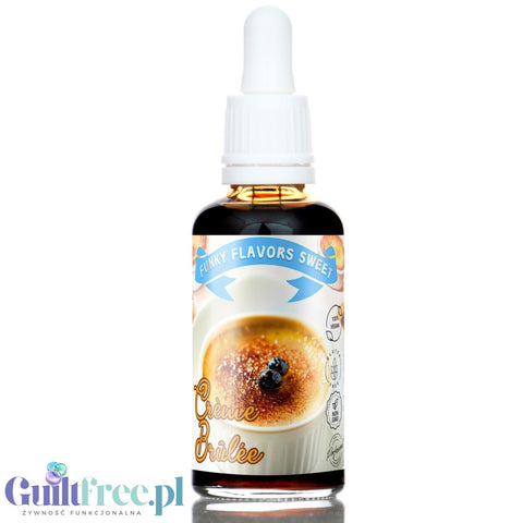 Funky Flavors Sweet Crème Brûlée - słodzące kropelki smakowe bez kcal, cukru i tłuszczu